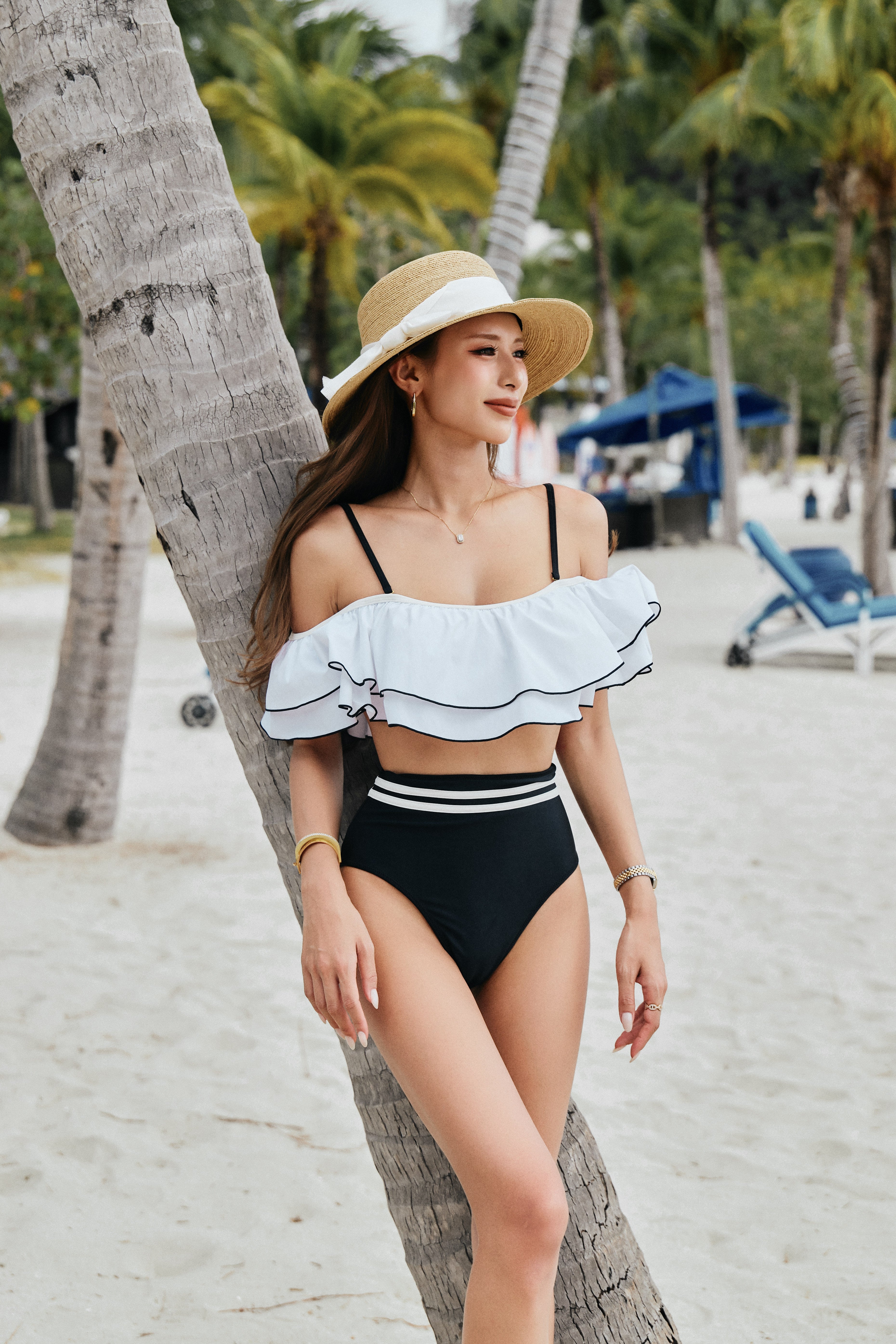 ウエストカバーフリルビキニ