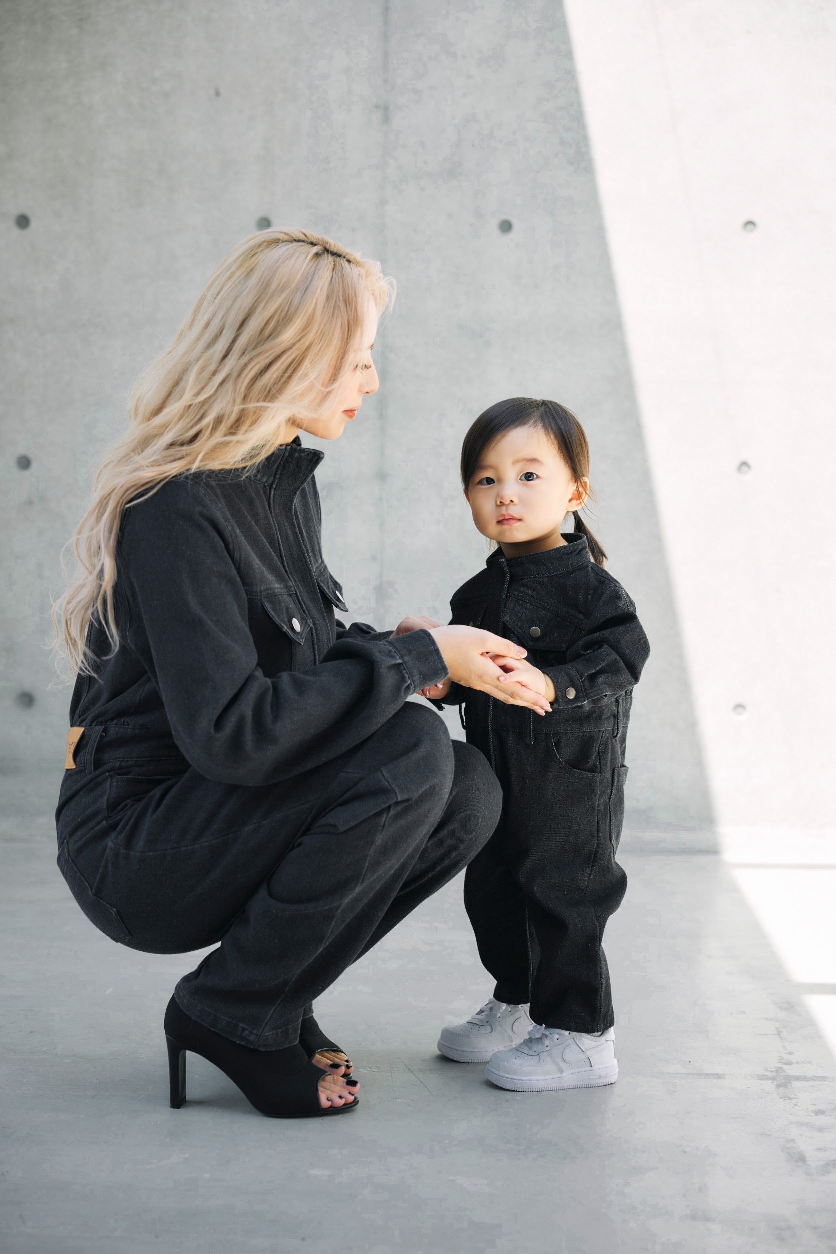 KIDS denim all-in-one