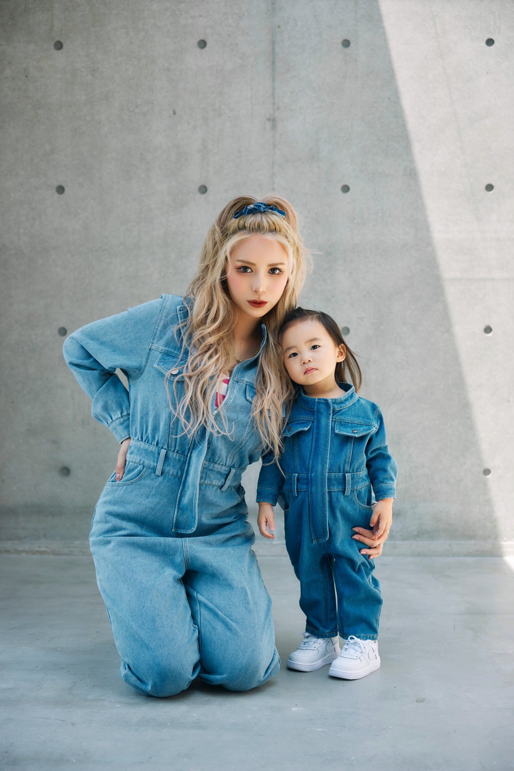KIDS denim all-in-one