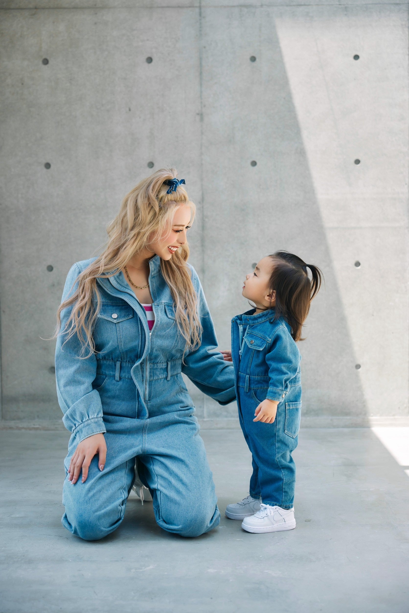 KIDS denim all-in-one