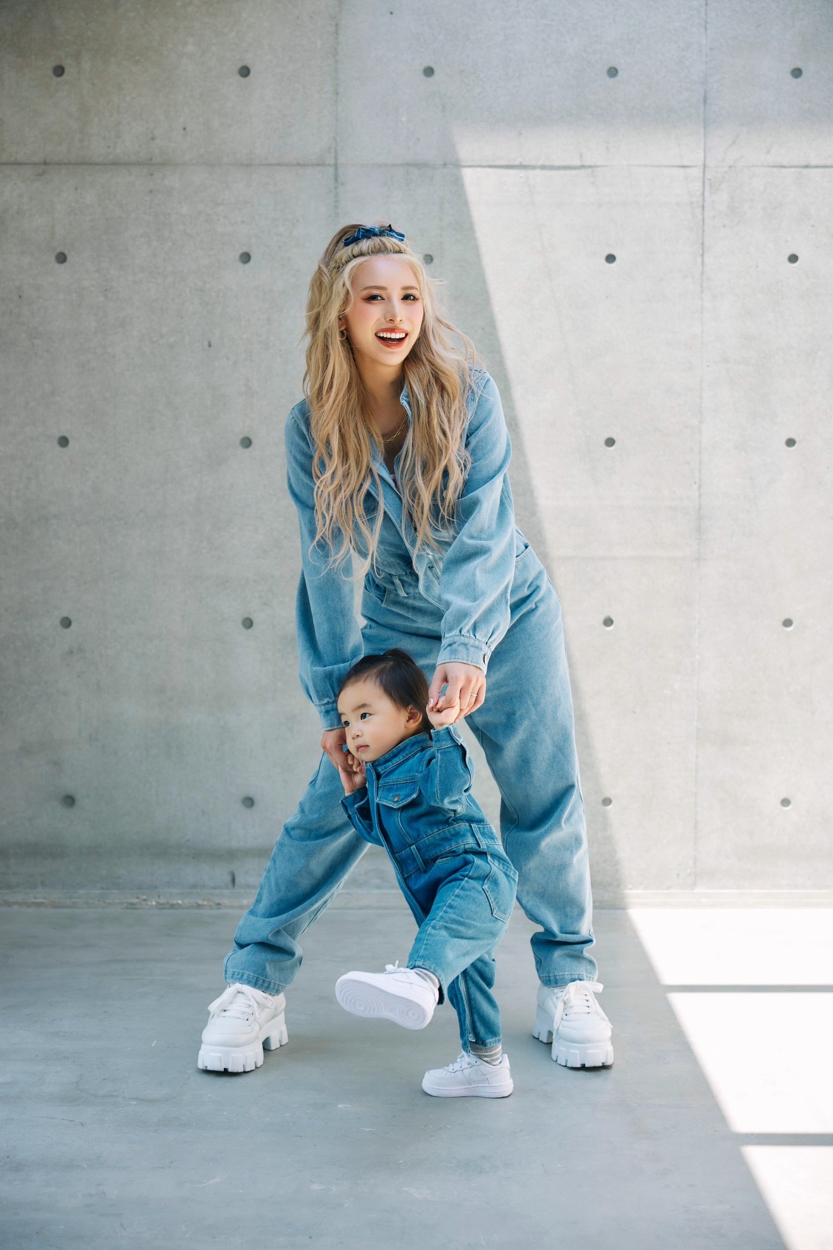 KIDS denim all-in-one