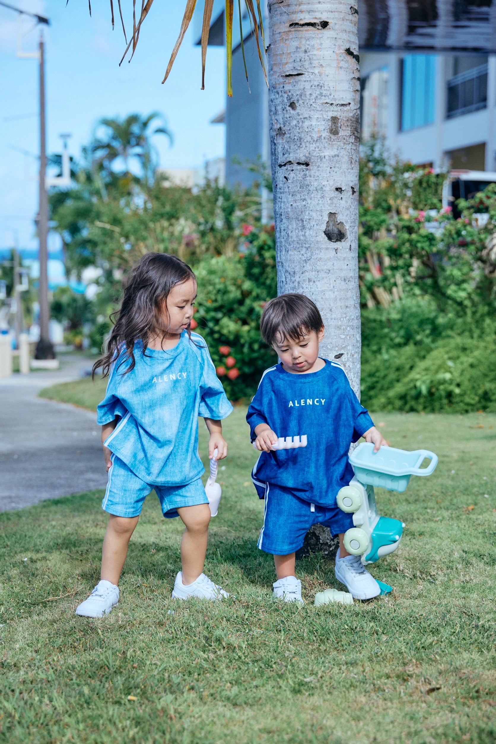 Kidsラインデニムセットアップ