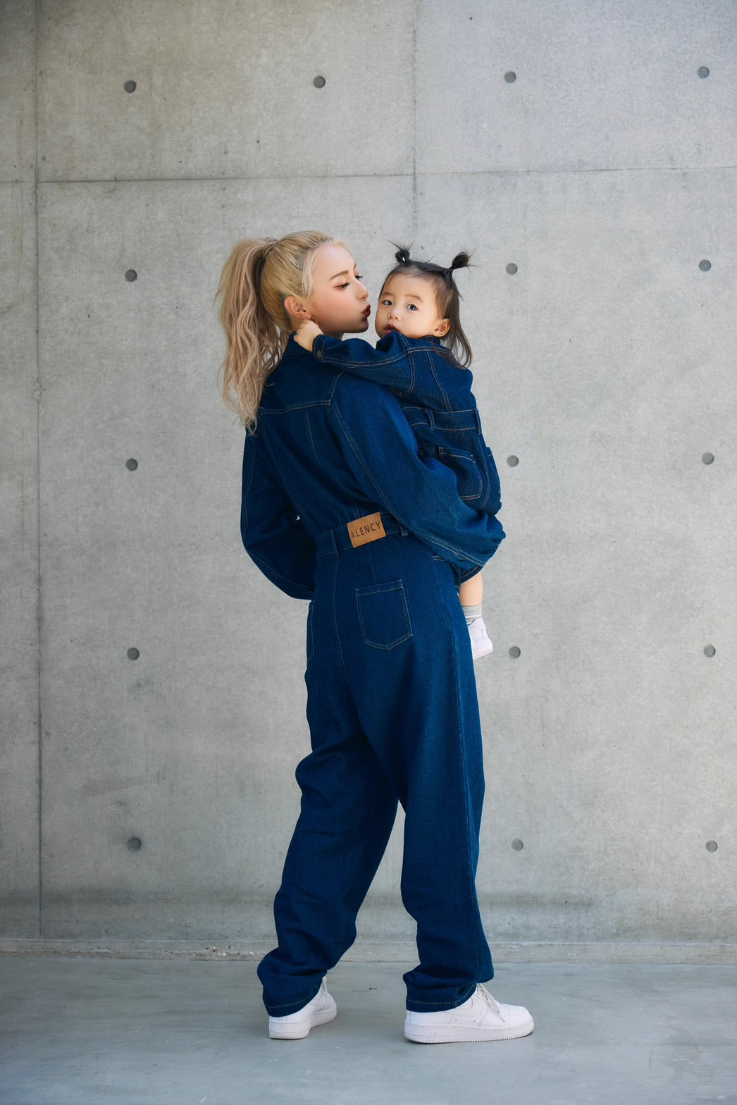 KIDS denim all-in-one