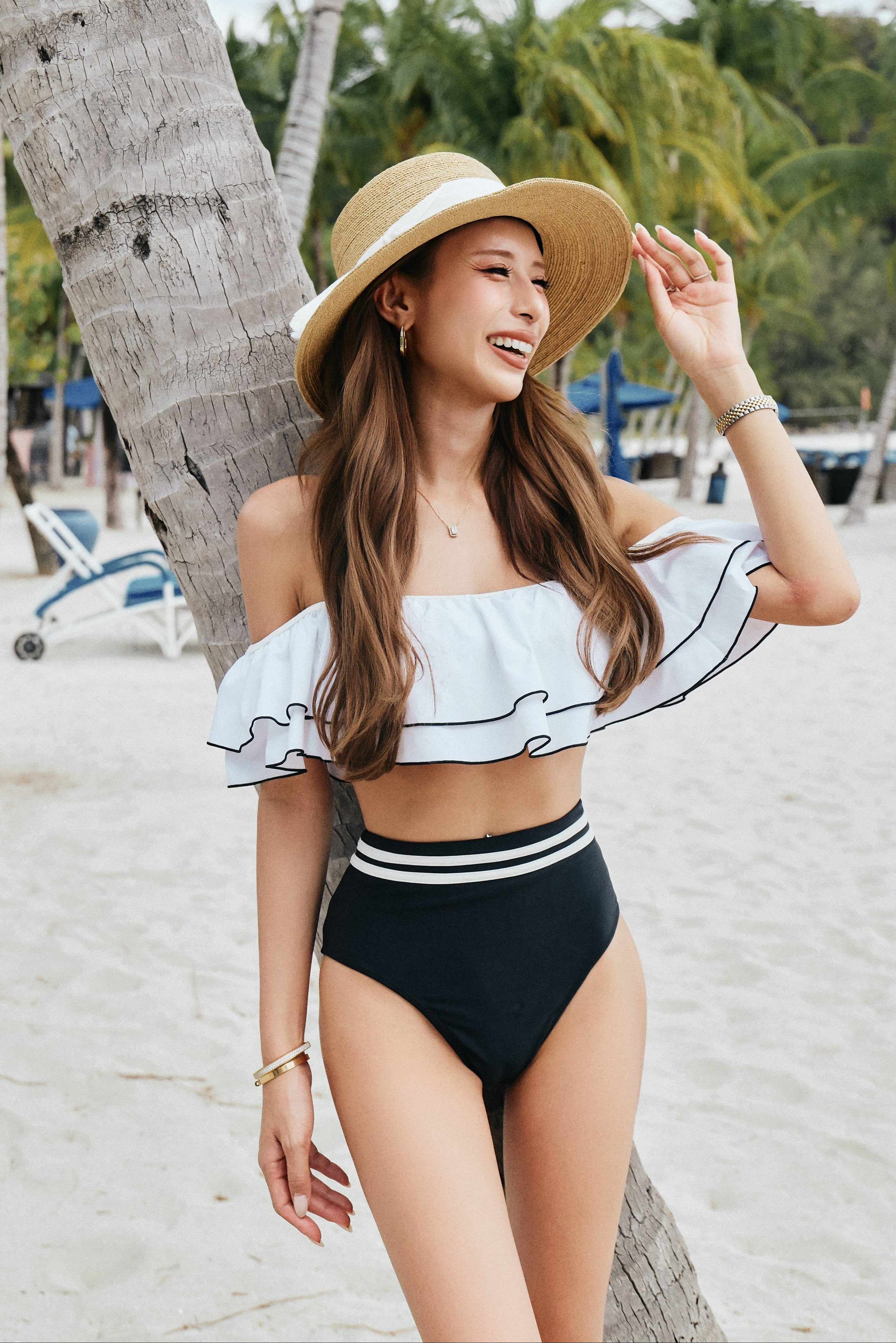 ウエストカバーフリルビキニ